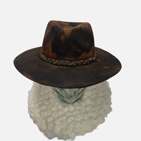 Brown Rustic Wool Rancher 58cm - Picture 3 of 16